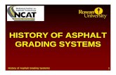 History of Asphalt Grading Systems