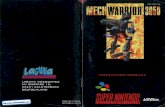 MechWarrior 3050 SNES Manual