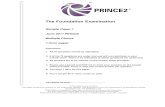 PRINCE2 Foundation Exam - Sample Paper 1