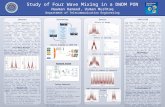 Analysis of four wave mixing Final year project