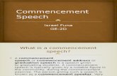 Commencement Speech
