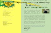 Uplands School Weekly Newsletter - Term 1 Issue 5 - 18 September 2015