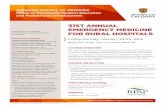 Emerg Medicine for Rural Hospital 2015 Brochure
