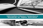 Literacy Competency Std for Higher Edu