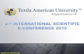 International Scientific E-conference 2015