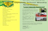 Uplands School Weekly Newsletter - Term 1 Issue 4 - 11 September 2015