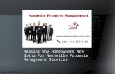 Reasons Why Homeowners Are Going for Nashville Property Management Services