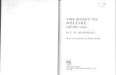 Marshall (1981), The Right to Welfare