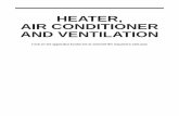 Heater, Air Conditioner and Ventilation