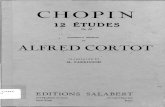 Cortot Chopin Etudes Op 10 Student's Edition