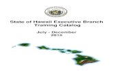 Training Catalog July Dec 2015