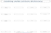 Cooking Verbs Esl Picture Dictionary Worksheet