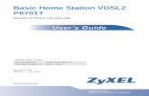 Manufacturer User Home Station VDSL2 Zyxel P8701T