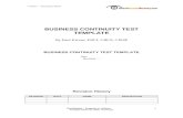 Search Disaster Recovery Business Continuity Test Template