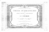 Bohlmann - Piano Trio D Amateurs Violin Cello Piano