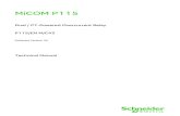 Relay - Schneider Electric - Micom Serie20 - P115