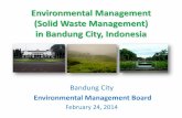 Environmental Management in Bandung City Indonesia