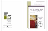 The Person and Work of the Holy Spirit - Course Workbook 2015