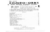 Combo Orks Book No 1 Bb Instruments Trumpet, Tenor Sax. Clarinet