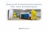 Hazard Communication for the employee