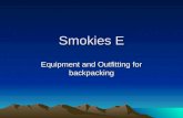 Smokies E Equipment and Outfitting for backpacking.