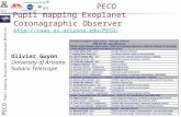 PECO Pupil mapping Exoplanet Coronagraph Observer Univ. of Arizona Ames Research Center Pupil mapping Exoplanet Coronagraphic Observer