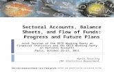 Sectoral Accounts, Balance Sheets, and Flow of Funds: Progress and Future Plans Manik Shrestha IMF Statistics Department Joint Session of the OECD Working.