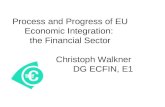 Process and Progress of EU Economic Integration: the Financial Sector Christoph Walkner DG ECFIN, E1.