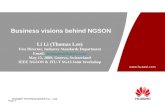 HUAWEI TECHNOLOGIES CO., LTD. HUAWEI TECHNOLOGIES Co., Ltd.  Page 1 Business visions behind NGSON Li Li (Thomas Lee) Vice Director, Industry.