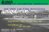 Summary of Streamflow Conditions and USGS Low-Flow Activities State Drought Task Force Meeting Oct. 4, 2012 St Paul, MN - Webinar U.S. Department of the.