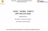 THAILAND – MALAYSIA 300/600 MW HVDC INTERCONNECTION EGAT-TNB JOINT MAINTENANCE CO-OPERATION COMMITTEE (JMCC) HVDC SPARE PARTS OPTIMIZATION PRESENTED BY.
