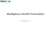 Workplace Health Promotion Chapter 4.. Content Advance organizer Definitions Background to workplace health promotion The European Reference Model for.