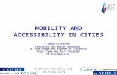 MOBILITY AND ACCESSIBILITY IN CITIES Tamás Fleischer Institute for World Economics of the Hungarian Academy of Sciences tfleisch/ tfleisch@vki.hu.
