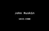 John Ruskin 1819-1900. Gorrge Richmond, The Author of Modern Painters, 1843.