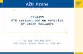 AŽD Praha s.r.o. CRV&AVV ATO system used on vehicles of Czech Railways Dr.Ing. Ivo Myslivec AŽD Praha, Plant Technics, R&D WG1.