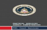 PRETRIAL SERVICES AGENCY COMPETENCIES PSO: Court Services.