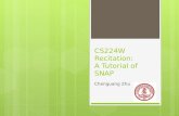 CS224W Recitation: A Tutorial of SNAP Chenguang Zhu.