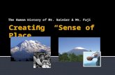 The Human History of Mt. Rainier & Mt. Fuji. This lesson is about students learning how humans throughout history have developed a sense of place, or.