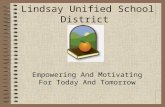 Lindsay Unified School District Empowering And Motivating For Today And Tomorrow.