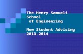 The Henry Samueli School of Engineering New Student Advising 2013-2014.