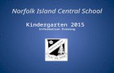 Norfolk Island Central School Kindergarten 2015 Information Evening.