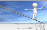 “Big Data” A New Security Paradigm Bill Lisse, CISSP, CISA, CIPP, PMP, G2700.