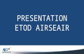 PRESENTATION ETOD AIRSEAIR. Amendment 36 To ICAO Annex 15, Chapter 10.
