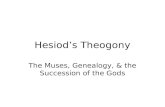 Hesiod’s Theogony The Muses, Genealogy, & the Succession of the Gods.