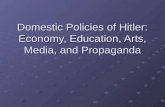 Domestic Policies of Hitler: Economy, Education, Arts, Media, and Propaganda.