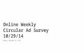 Powered by Online Weekly Circular Ad Survey 10/29/14 Monday, November 24, 2014.