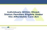 Individuals Within Mixed-Status Families Eligible Under the Affordable Care Act.