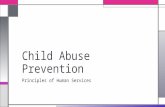 Principles of Human Services Child Abuse Prevention.