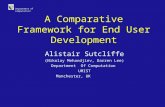 Department of Computation A Comparative Framework for End User Development Alistair Sutcliffe (Nikolay Mehandjiev, Darren Lee) Department Of Computation.