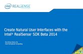 Create Natural User Interfaces with the Intel ® RealSense ™ SDK Beta 2014 Hon Pong (Gary) Ho Intel Perceptual Computing.